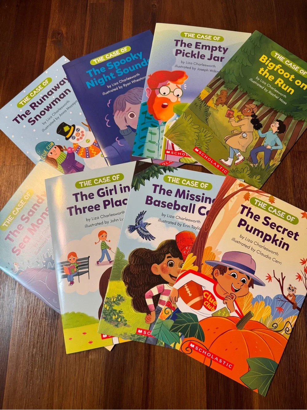 Scholastic Clue Club Decodable Mysteries – Set of 8 Books | Early Readers
